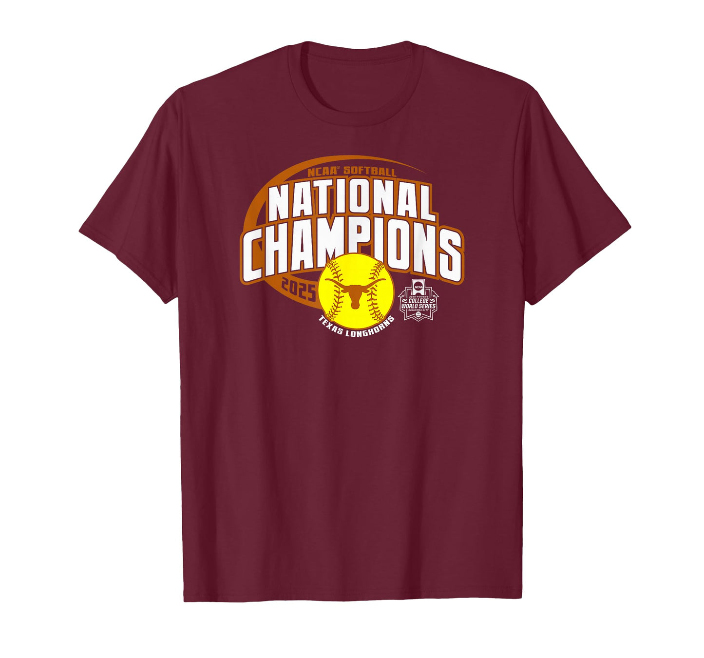 Texas Longhorns Softball National Champs 2025 WCWS Swoop T-Shirt