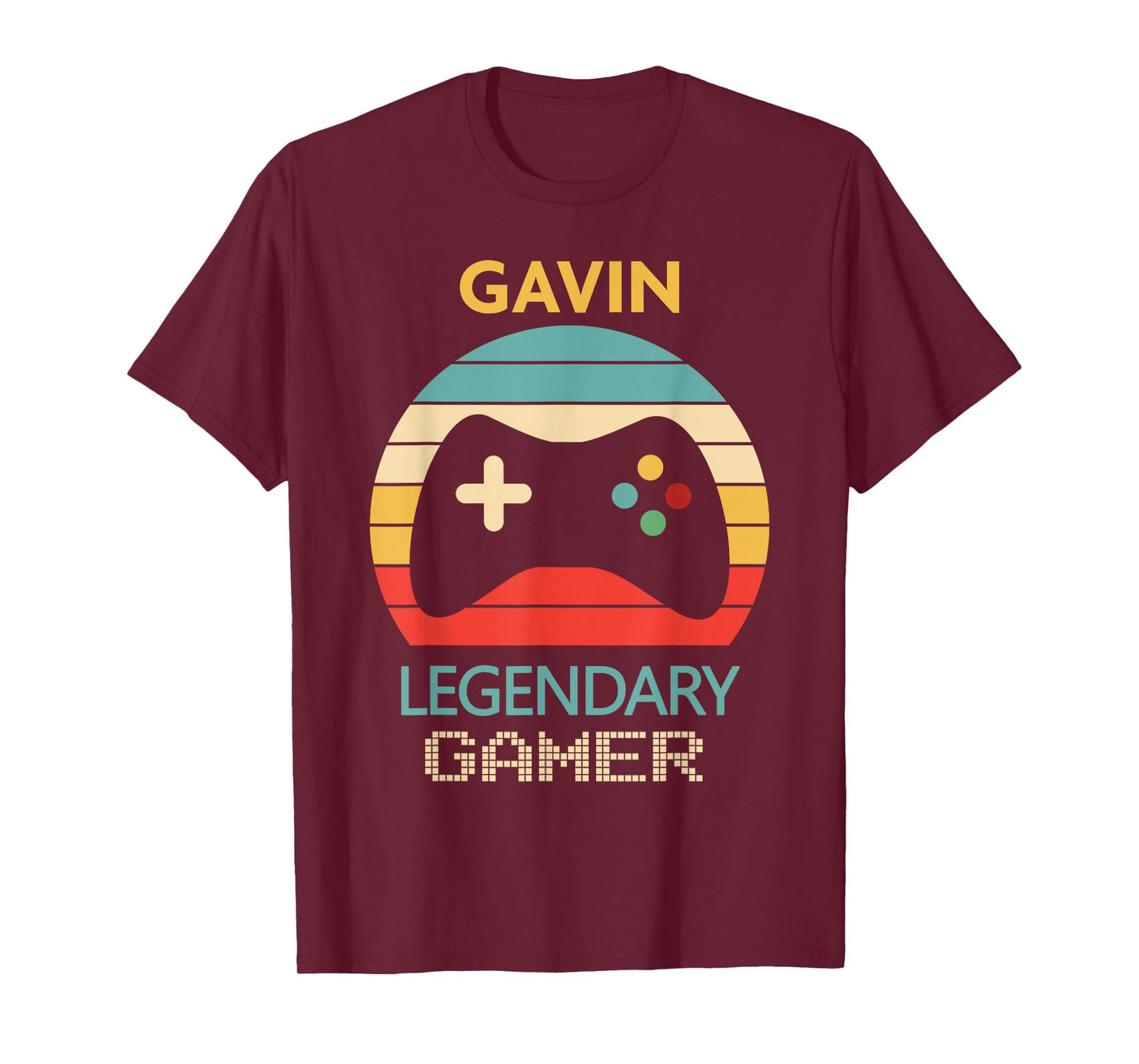 Gavin Name Gift - Personalized Legendary Gamer T-Shirt