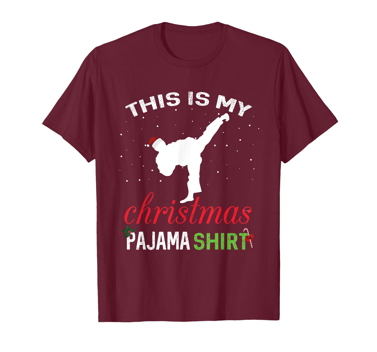 This is My Christmas Pajama Karate Gift Martial Art T-Shirt