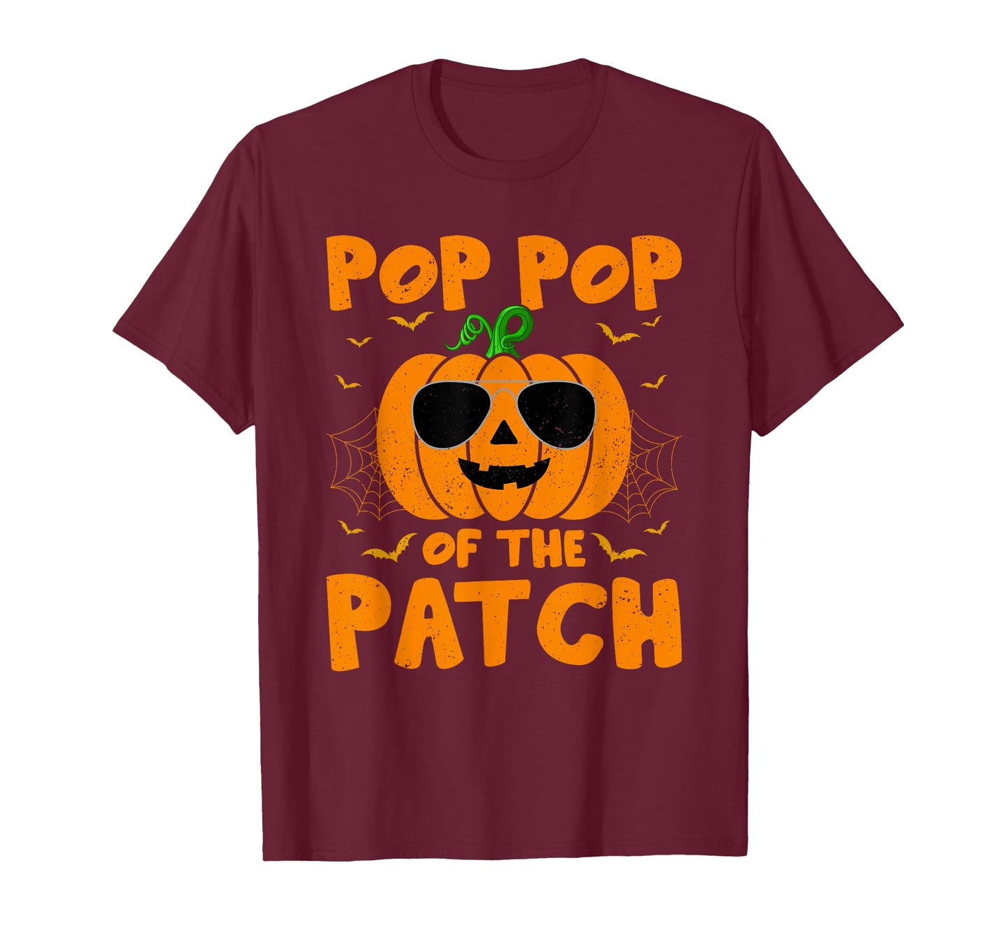 Pumpkin Pop Pop Of The Patch Family Group Costume Halloween T-Shirt