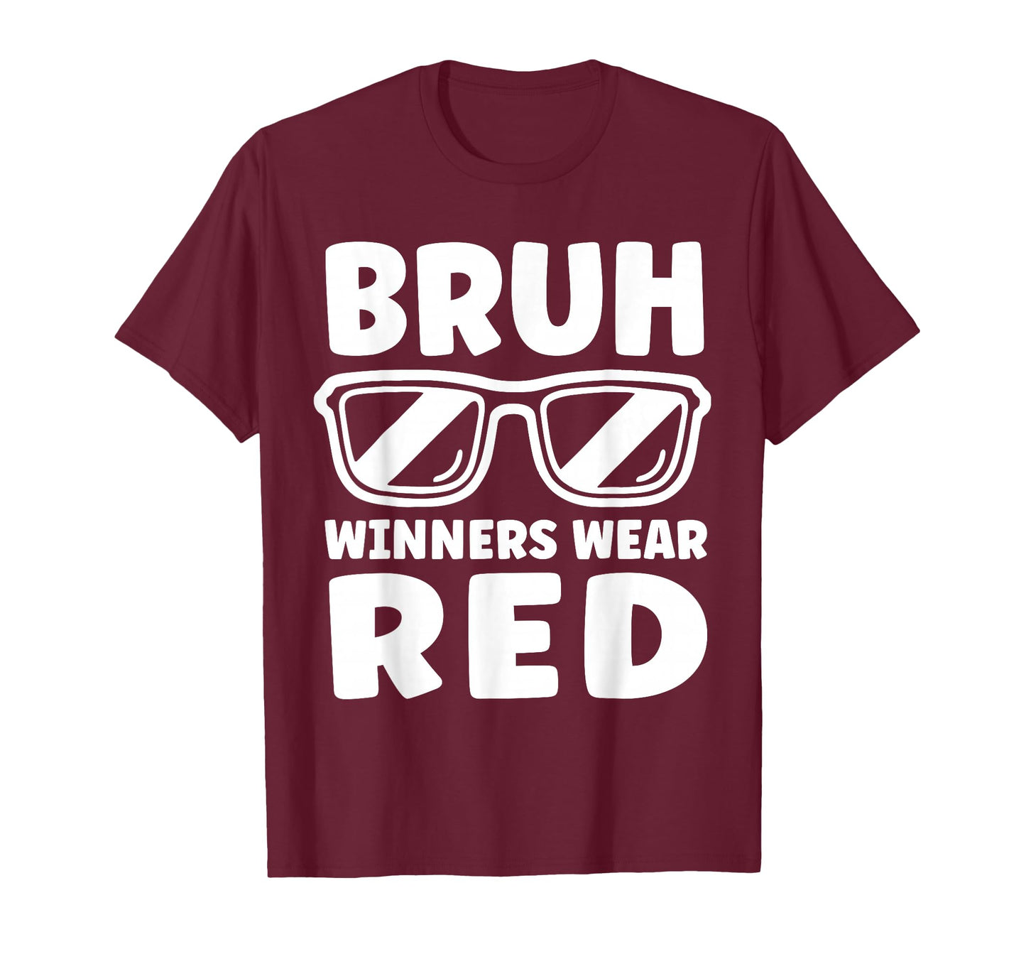 Winners Wear Red Team Spirit Week Game Color Sports Day T-Shirt