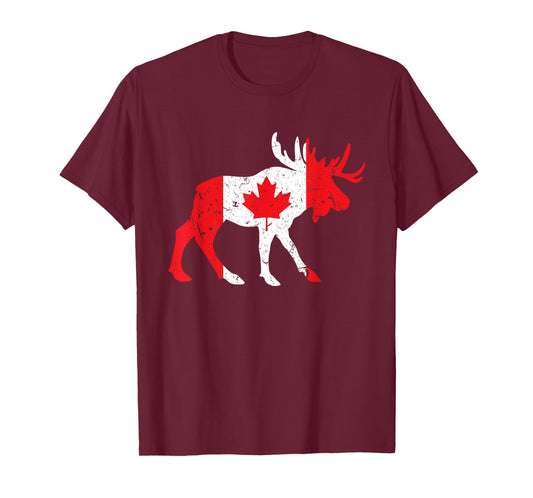 Maple Leaf Animal Canadian Flag Canada T-Shirt