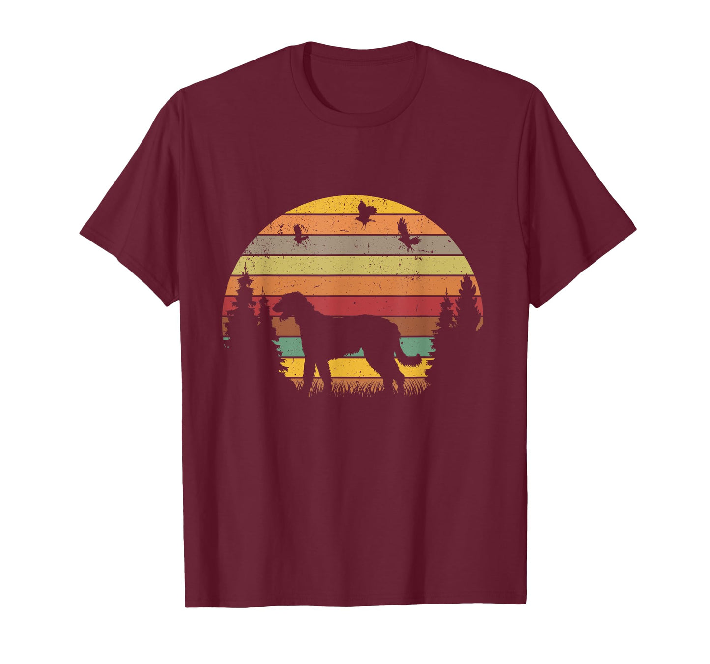 Irish Wolfhound Retro Vintage T-Shirt