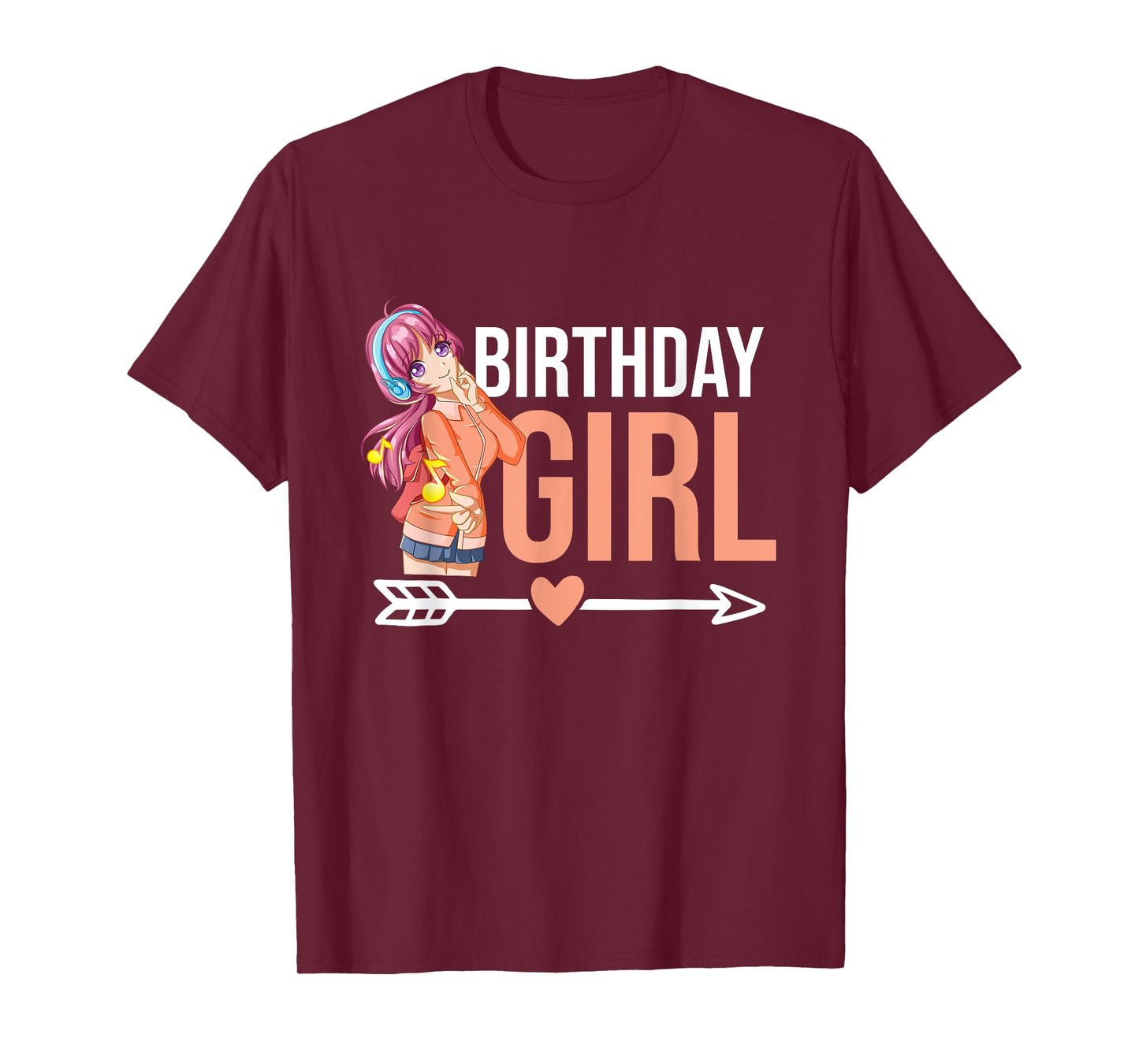 Anime Manga Birthday Girl Birthday T-Shirt