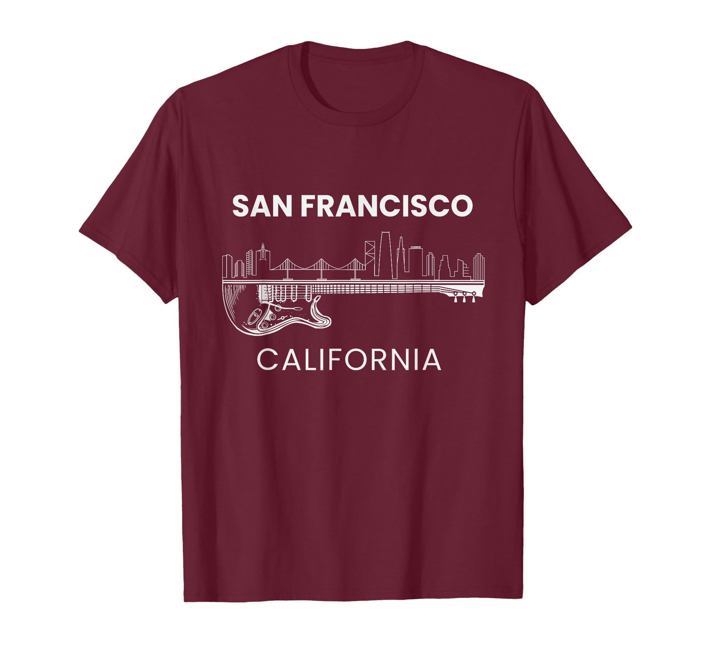 San Francisco California Souvenir Men Women Music California T-Shirt