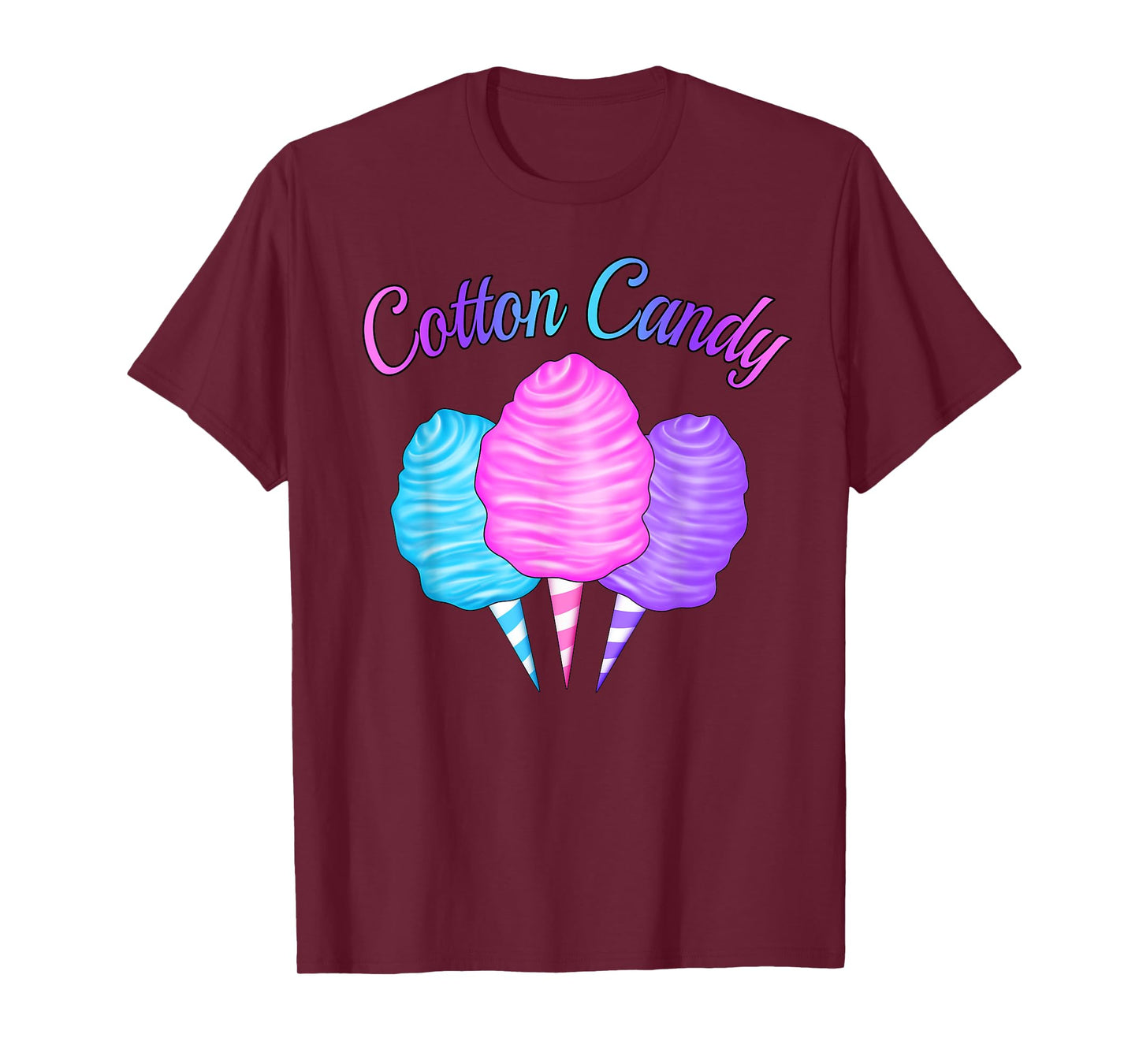 Candy Cone Pink Blue Purple Candy Costume Queen Girl T-Shirt