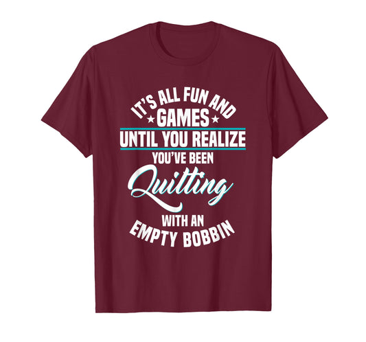 Quilter Quilt Art Stitiching Quilting Fabric Stitch Sewing T-Shirt