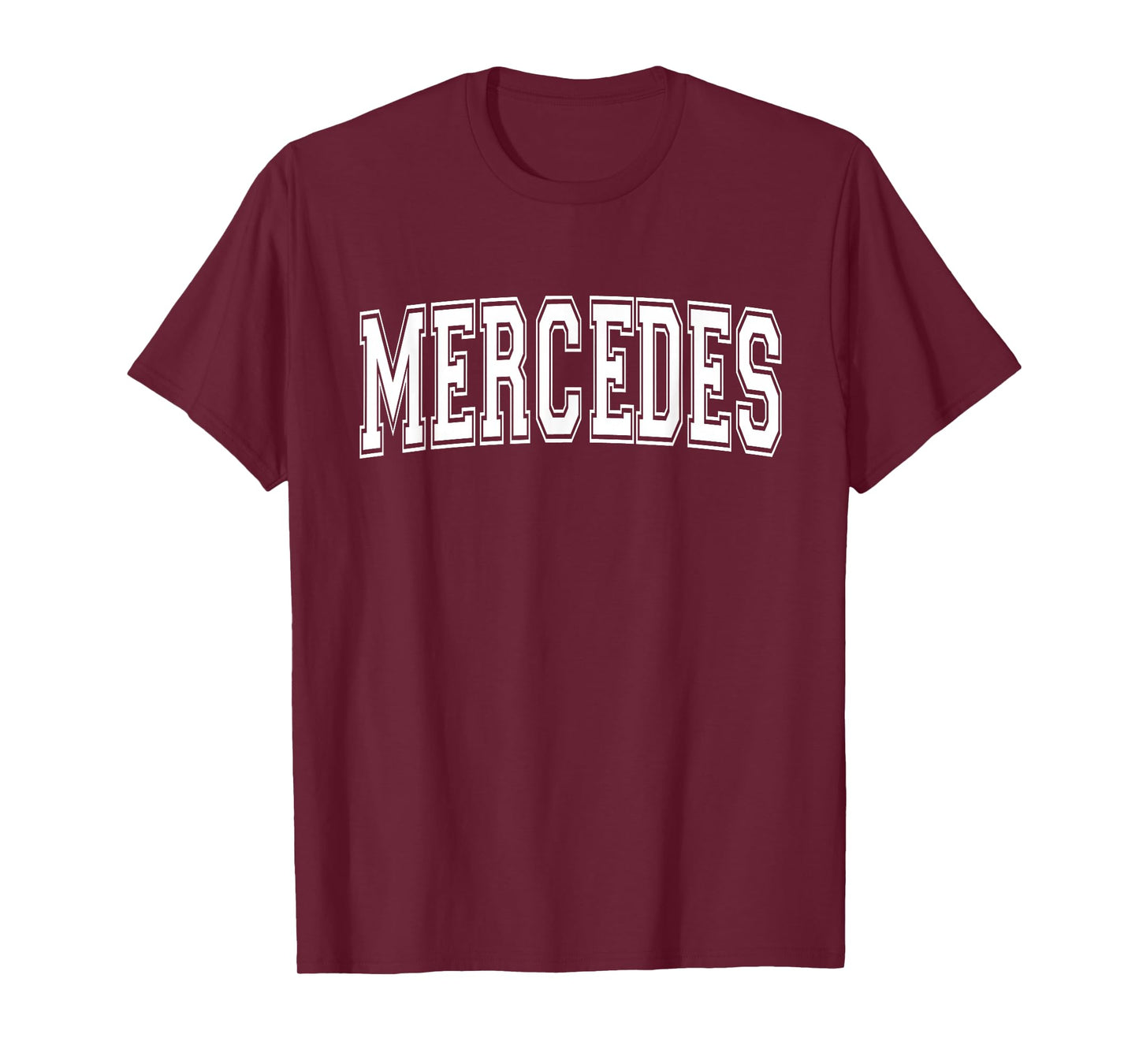 Mercedes TX Texas USA Vintage Sports Varsity Style T-Shirt