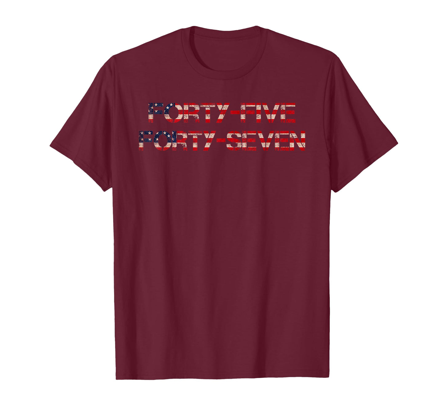45 47, President US Flag, Patriotic USA Flag T-Shirt
