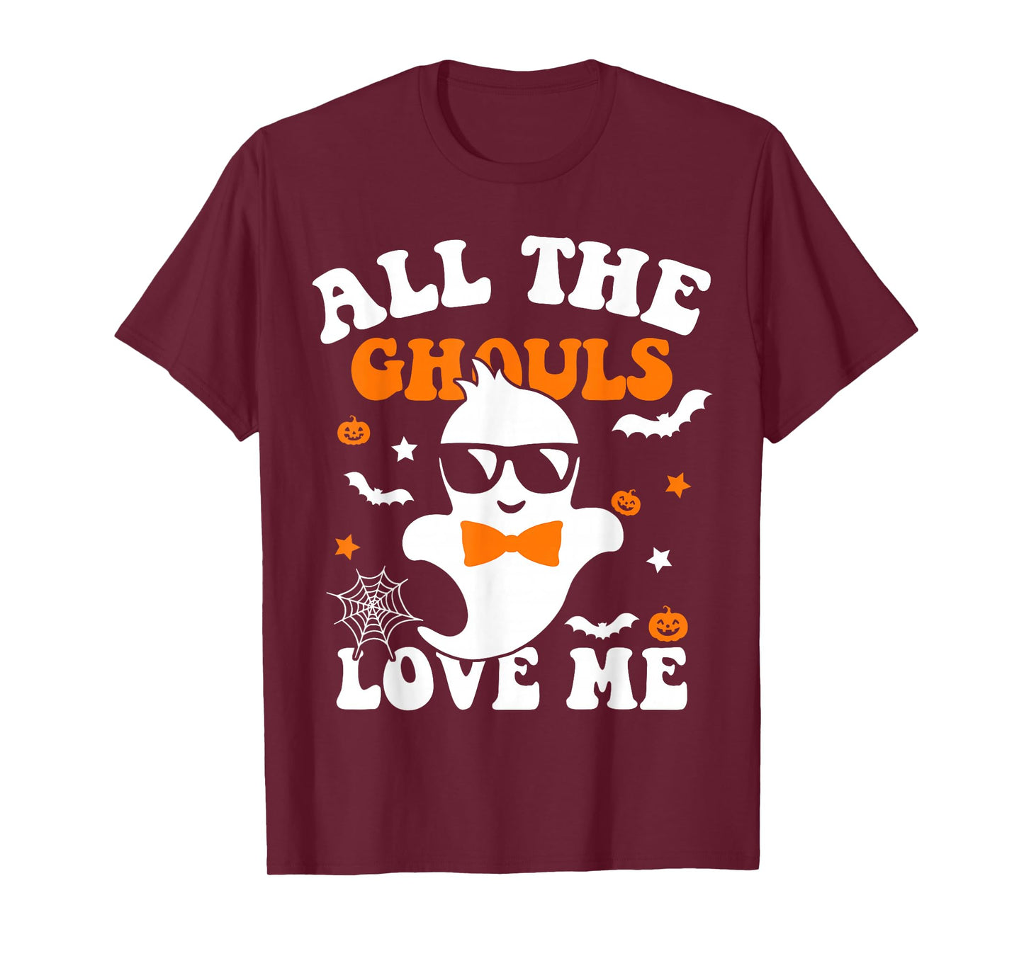 Halloween All The Ghouls Love Me Ghost Kids Boys Halloween T-Shirt