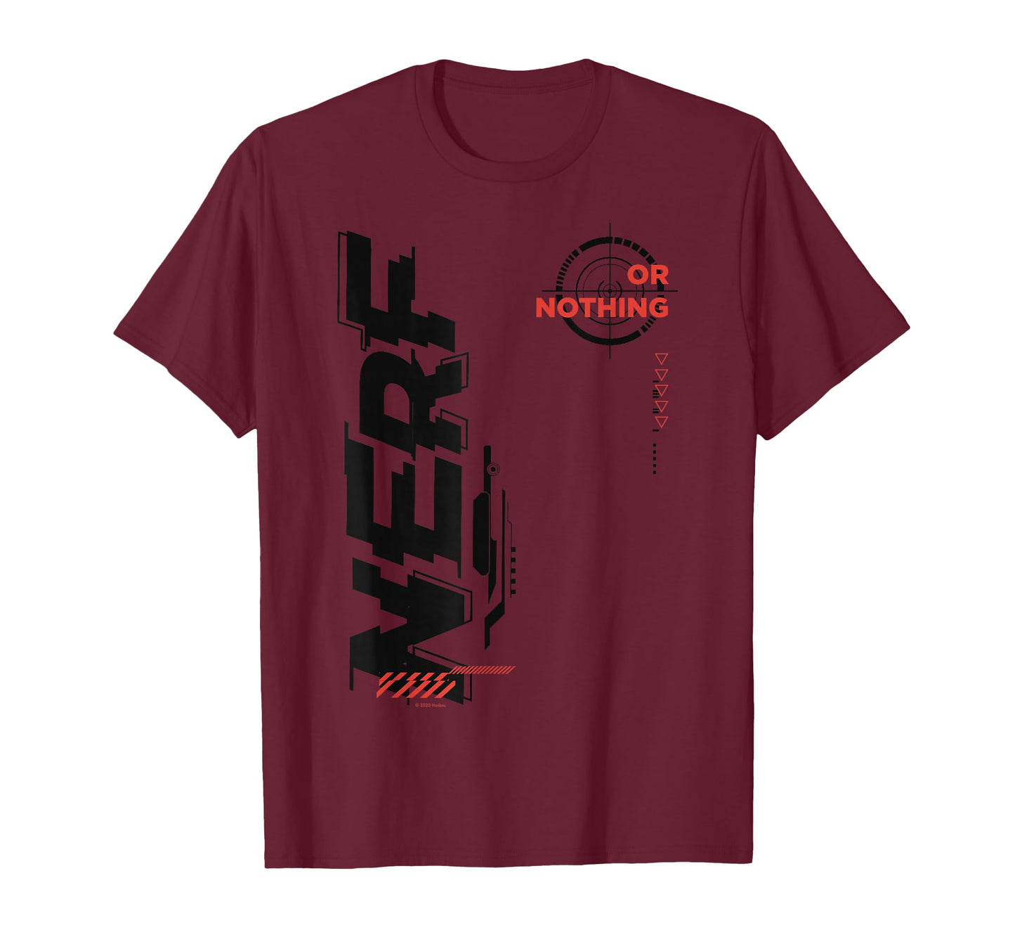 Nerf It's Nerf Or Nothing Target Bullseye Side Graphic T-Shirt
