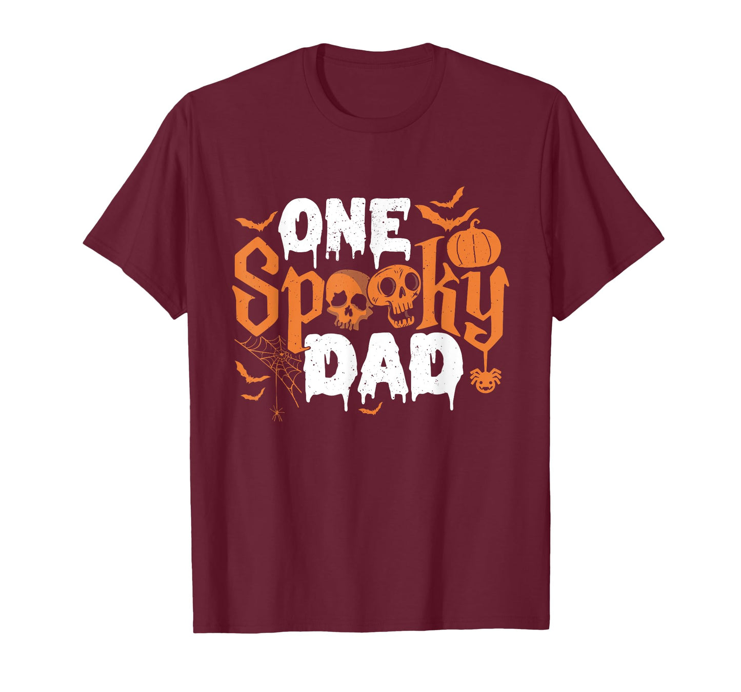 One Spooky Dad Boo Halloween Cute Family Matching Group T-Shirt