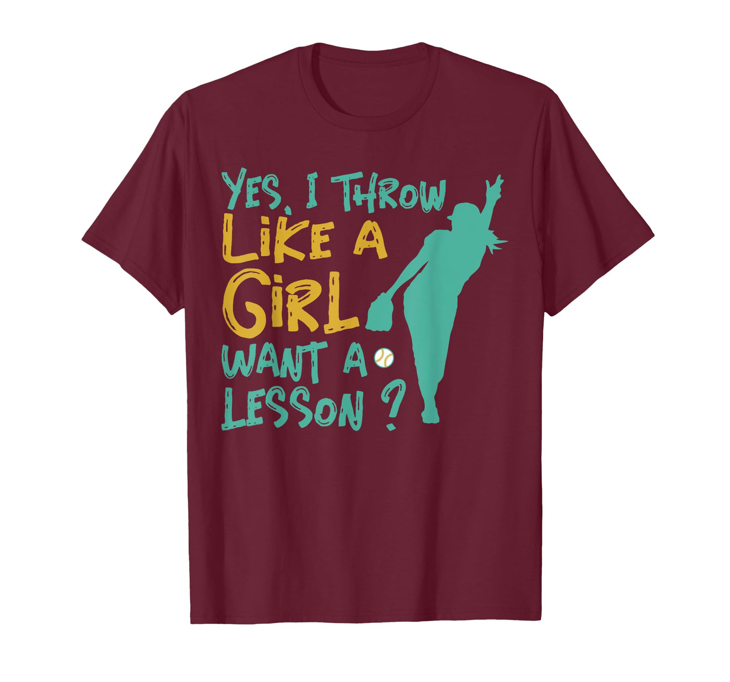 I Know I Play Like A Girl Softball T-Shirt