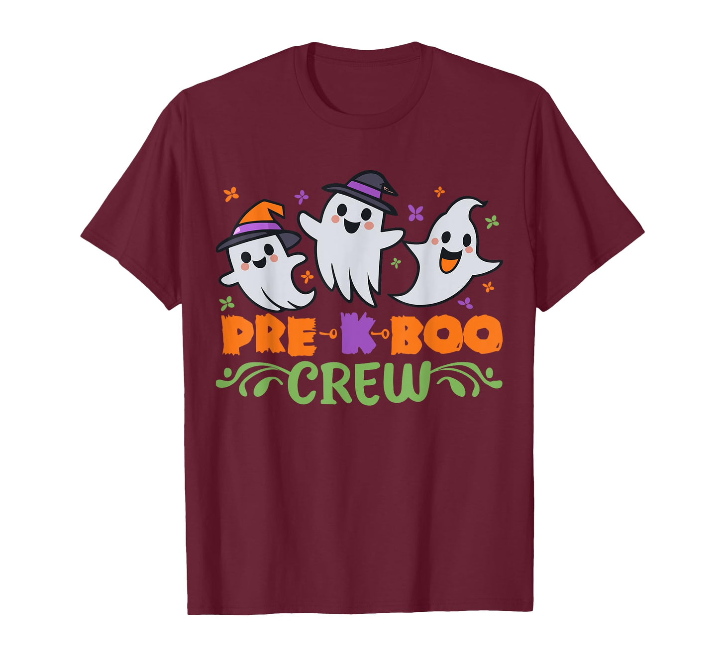 Pre K Boo Crew Pre Kindergarten Treat or Trick Halloween T-Shirt