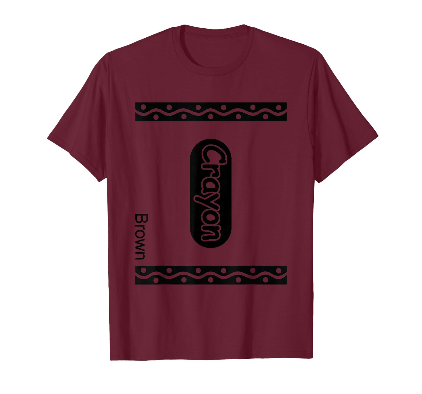 Funny Brown Crayon Costume Outfit For Halloween Party T-Shirt