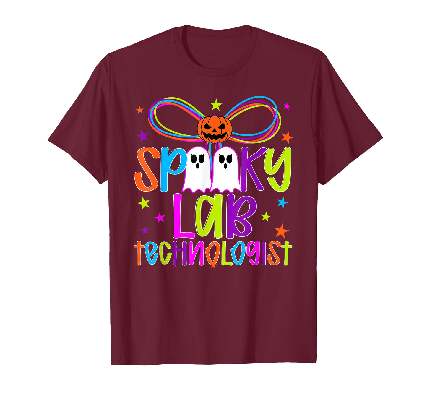 Spooky Lab Technologist Halloween Laboratory Tech Preppy T-Shirt