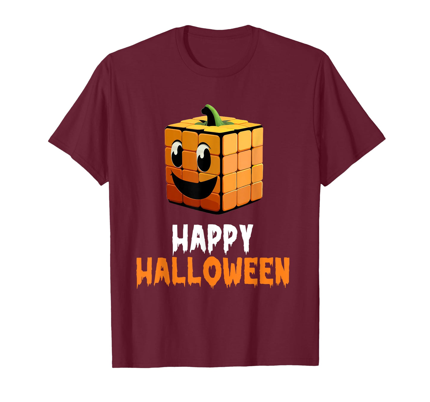 Happy Halloween Speed Cubing Puzzle Cuber Costume T-Shirt