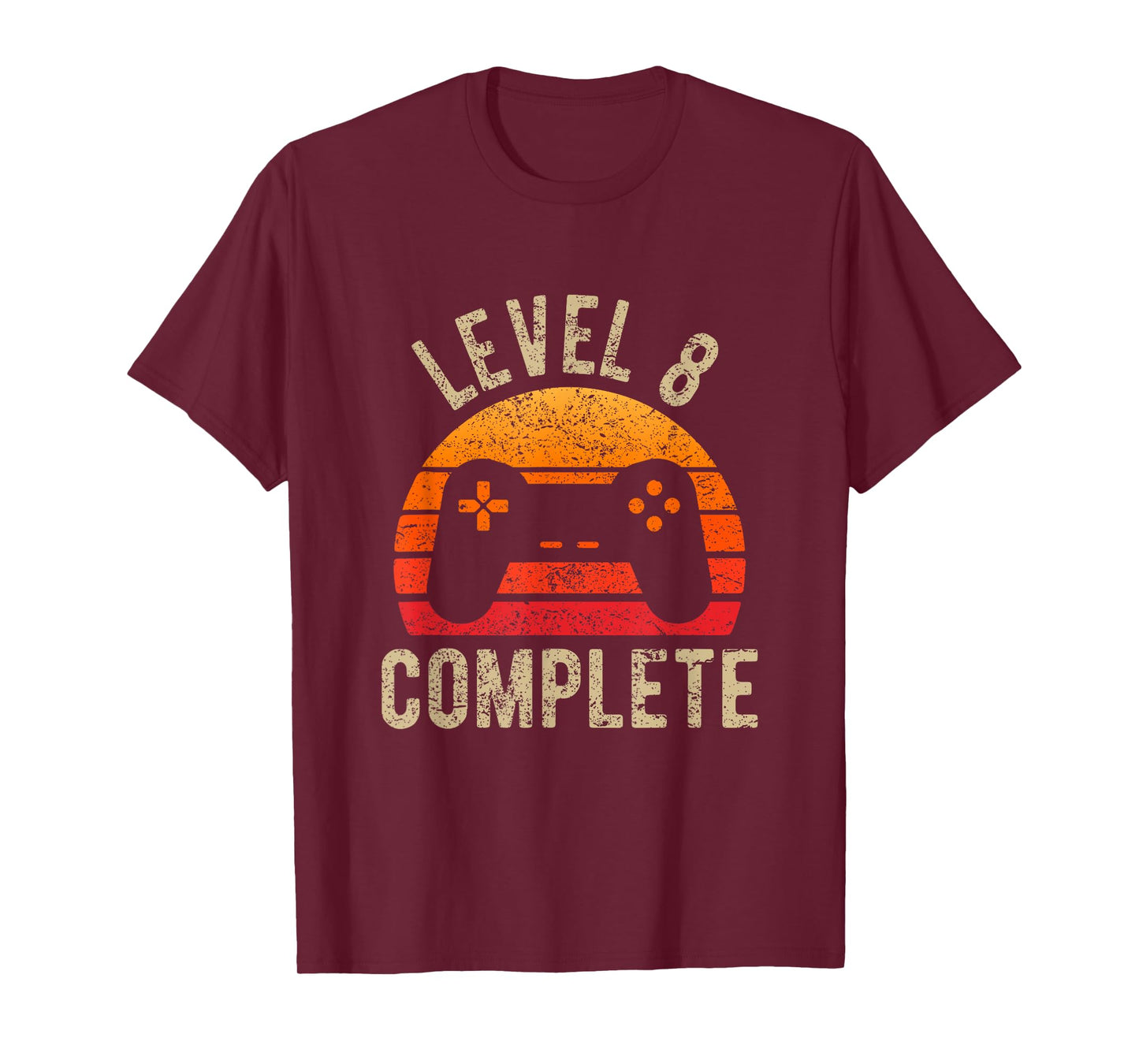 Birthday 8 Years Level 8 Complete Vintage Retro 8th Wedding T-Shirt