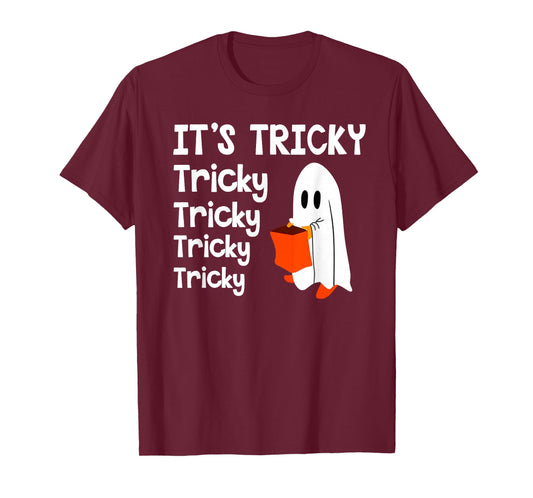 It's Tricky Funny Halloween Ghost Boo Treat Happy Halloween T-Shirt