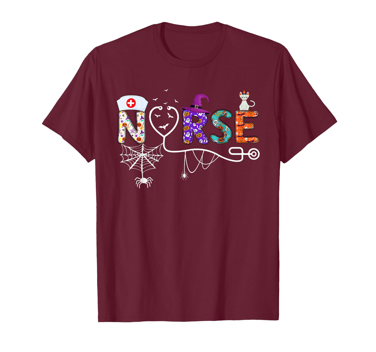 Nurse Halloween Costume Nursing Scrub Top Men Women T-Shirt