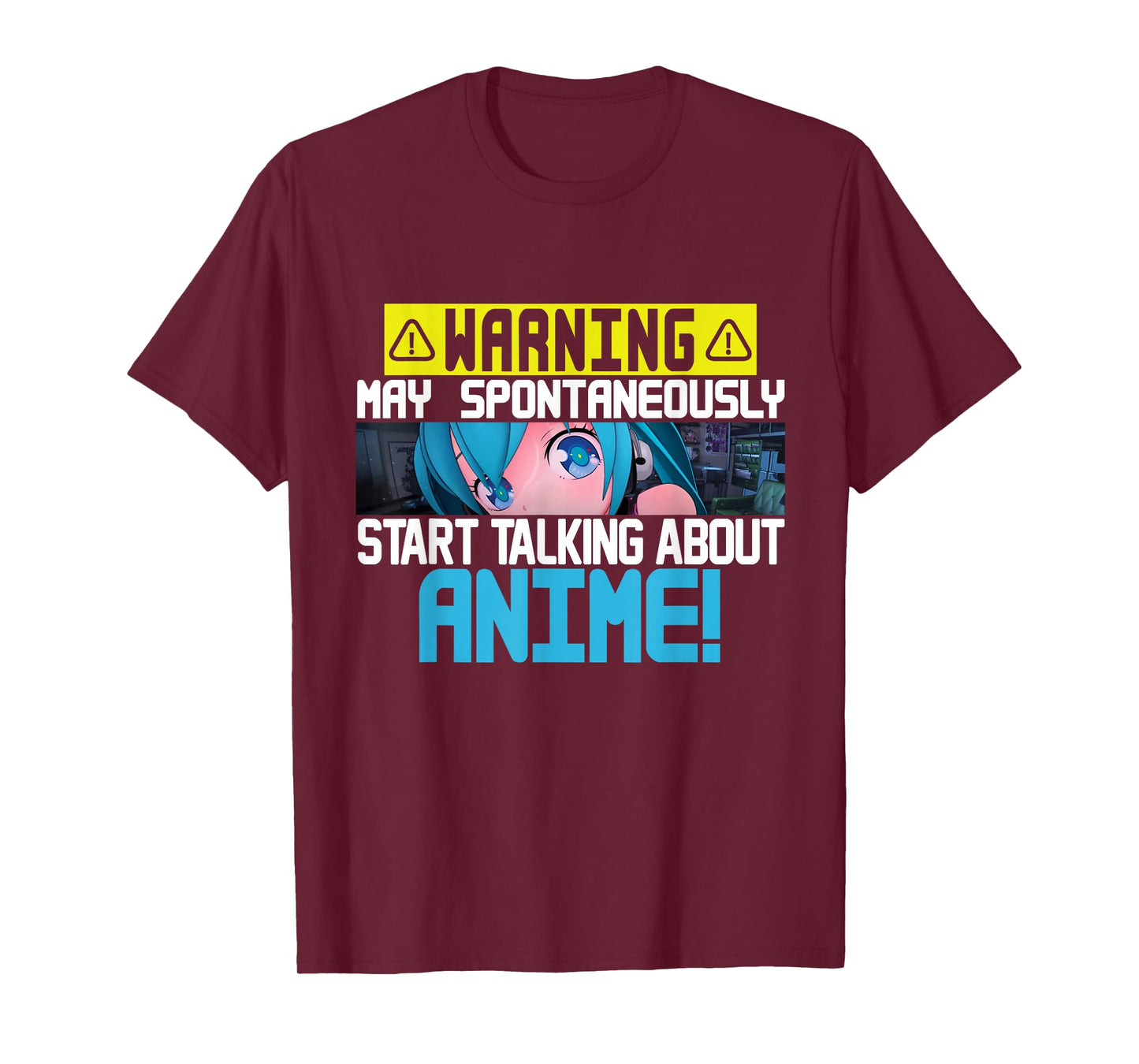 Warning May Spontaneously Start Talking About Anime Manga T-Shirt