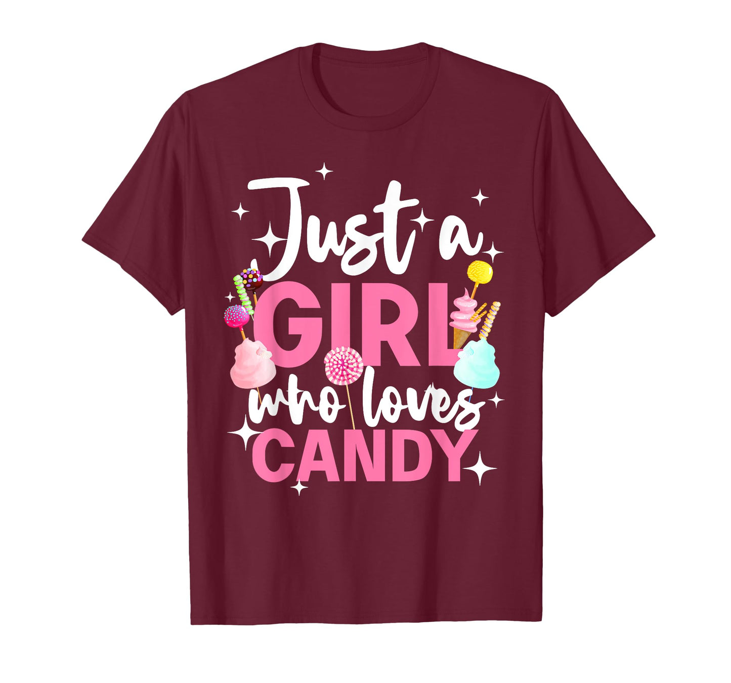 Cute Candy Design For Women Girls Kids Sweets Candy Lover T-Shirt