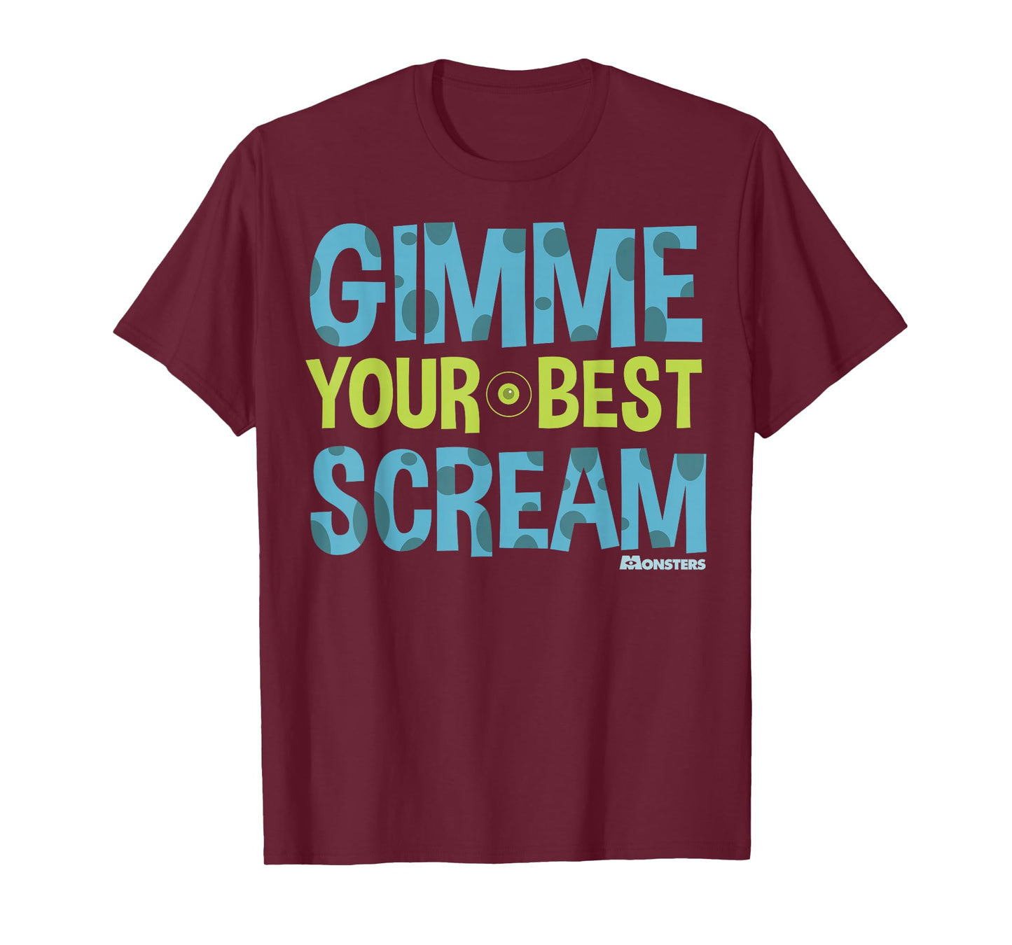 Disney Pixar Monsters Inc. Your Best Scream Graphic T-Shirt T-Shirt