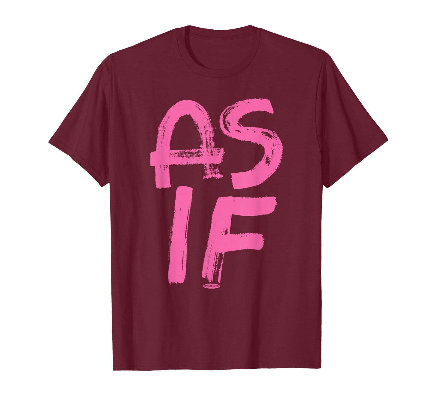 Clueless As If T-Shirt - Blue, Men's, Small, Short Sleeve, Classic Fit, Cotton/Polyester Blend, Officially Licensed Graphic