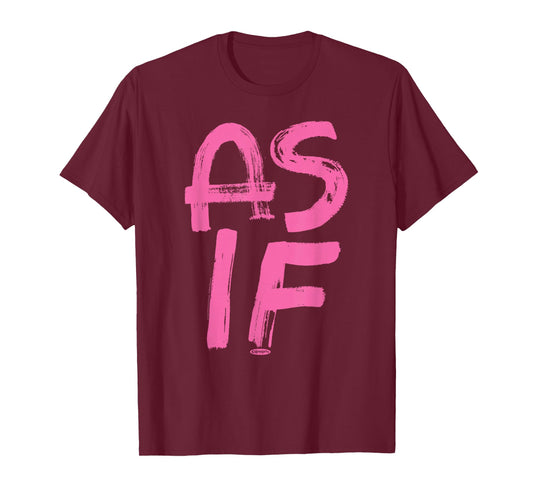 Clueless As If T-Shirt - Blue, Men's, Small, Short Sleeve, Classic Fit, Cotton/Polyester Blend, Officially Licensed Graphic