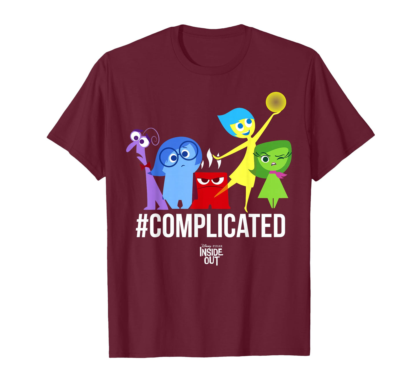 Disney Pixar Inside Out Complicated Emotions Group Shot T-Shirt