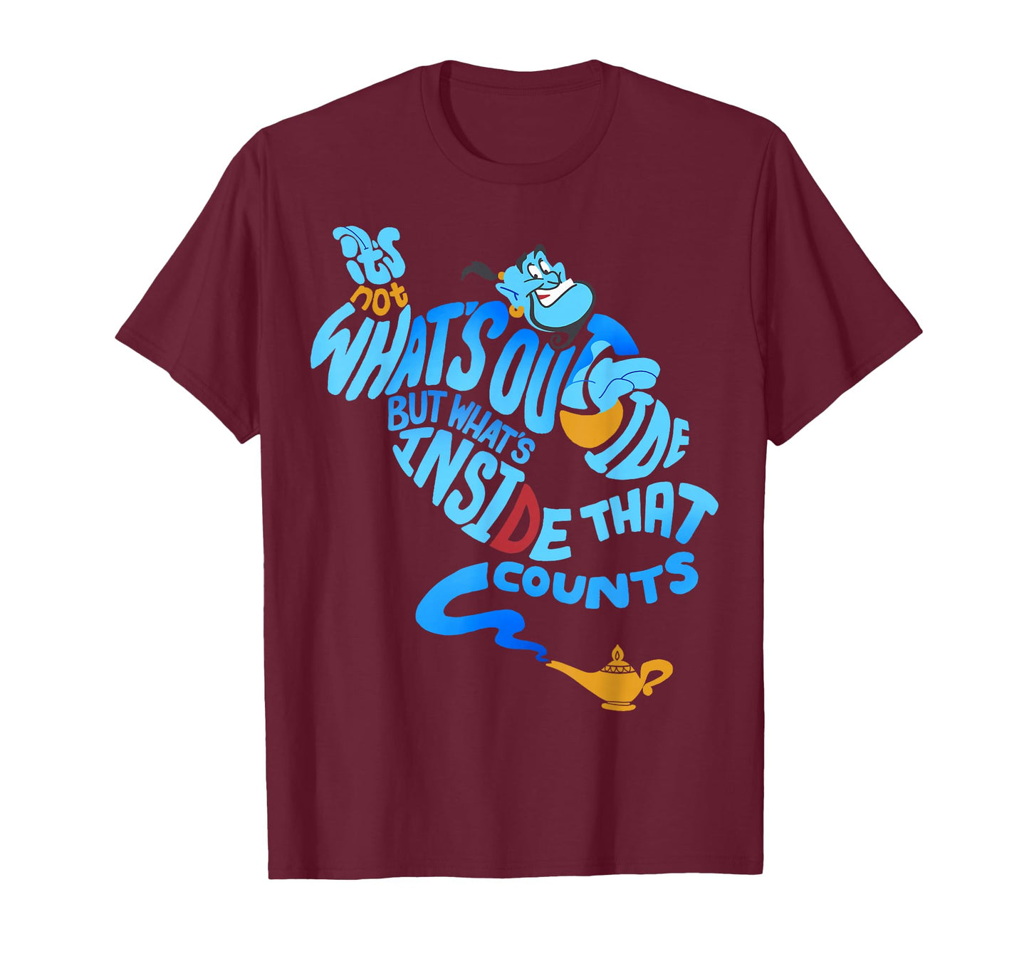 Disney Aladdin Genie Out Bottle Quote Graphic T-Shirt T-Shirt