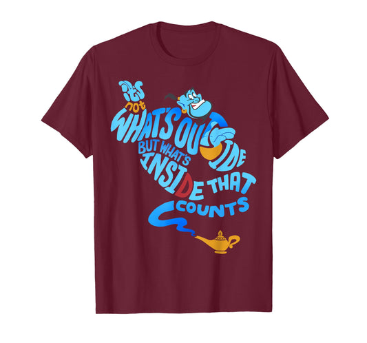 Disney Aladdin Genie Out Bottle Quote Graphic T-Shirt T-Shirt