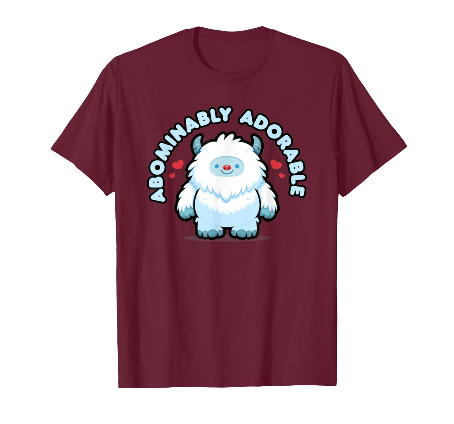 Abominably Adorable Kawaii Yeti Cartoon Snow Monster T-Shirt