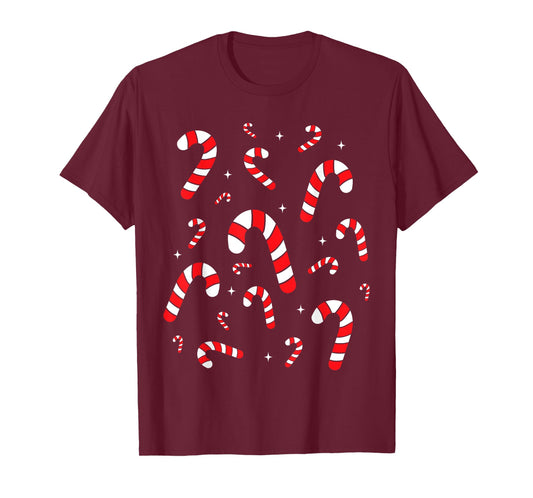 Christmas candy canes for kids and family xmas T-Shirt