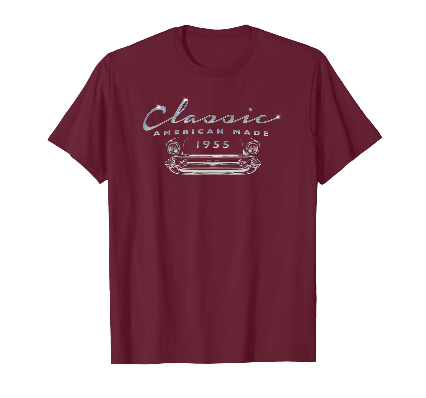 Vintage Car 1955 Classic 70th Birthday Antique Auto T-Shirt