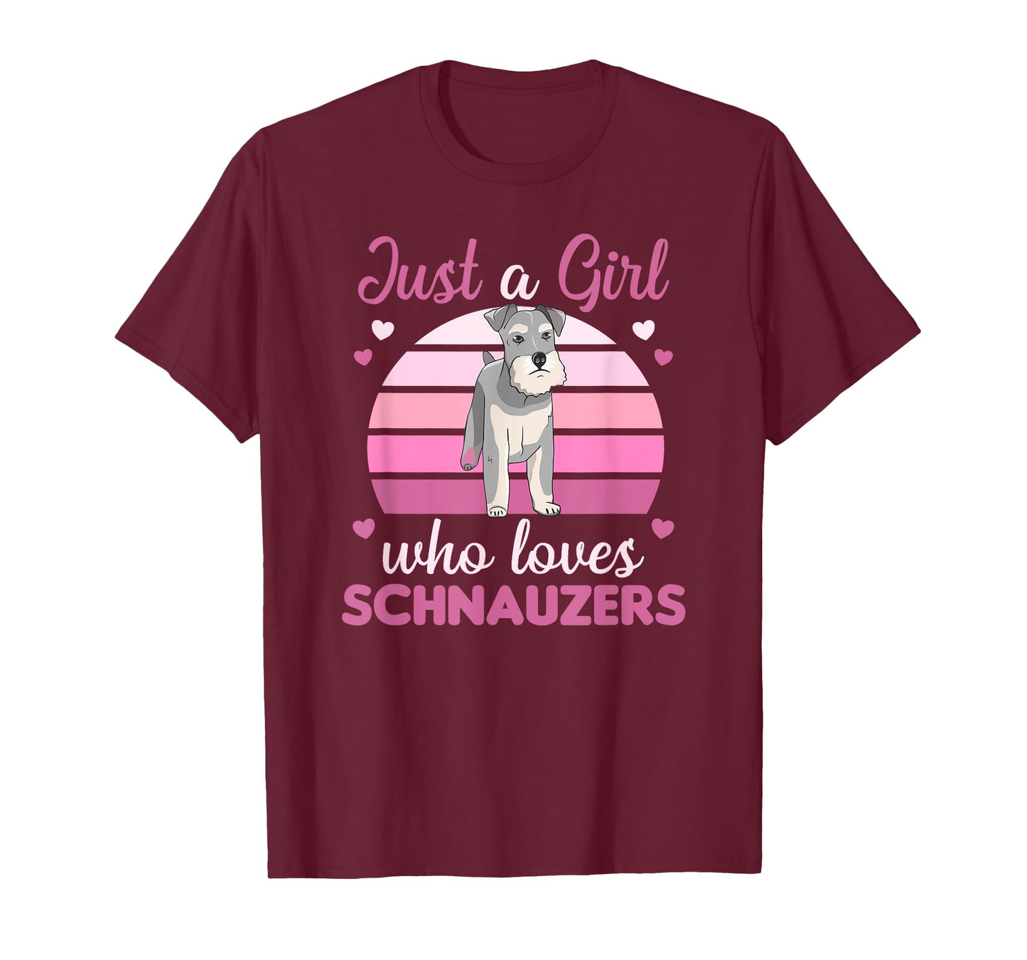 Just a girl who loves schnauzers Dogs For Girls T-Shirt