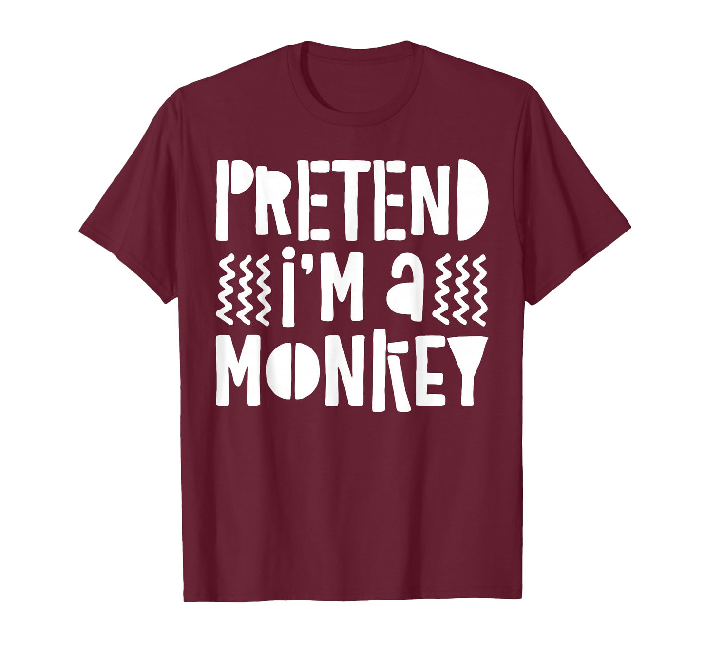 Pretend I'm A Monkey Shirt Adult Kid Matching Monkey Costume T-Shirt