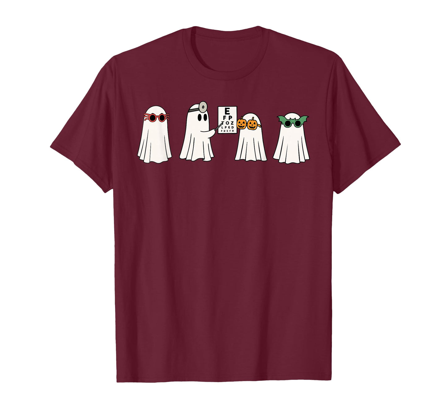 Optometrist Ghost Boo Vision Center Halloween Optician T-Shirt