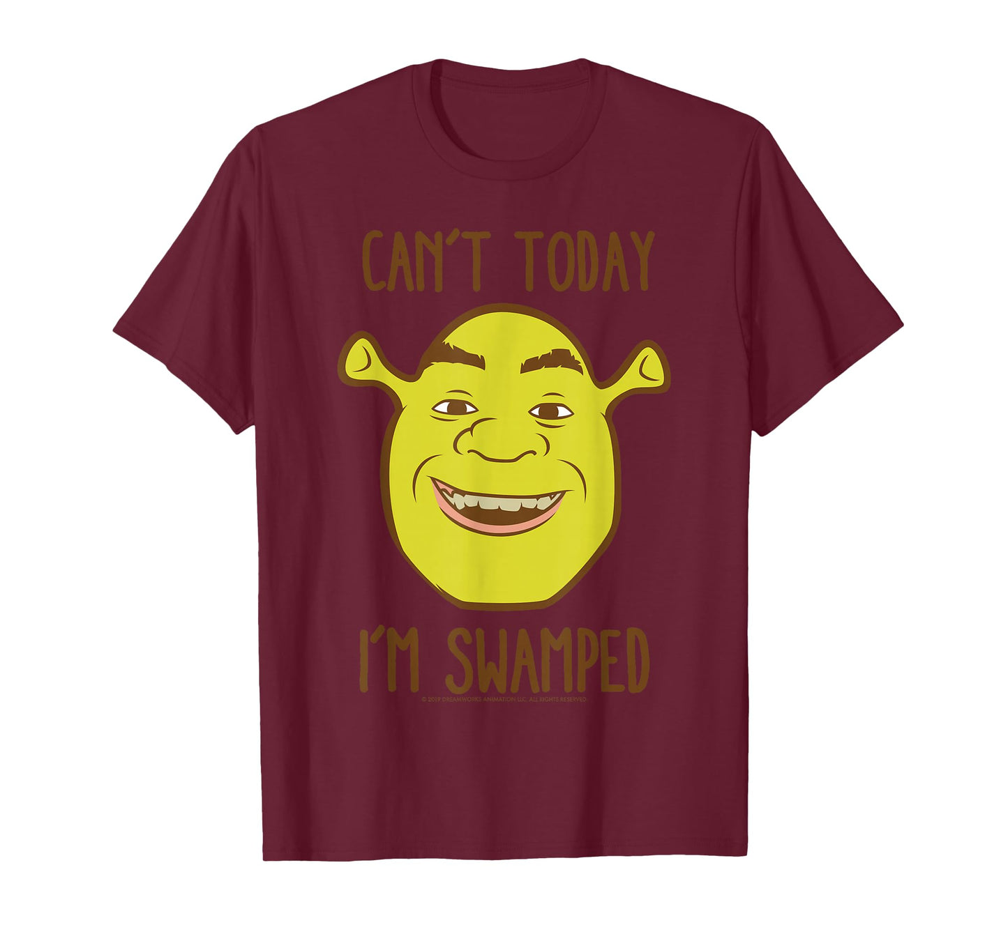Shrek Face Can't Today I'm Swamped T-Shirt