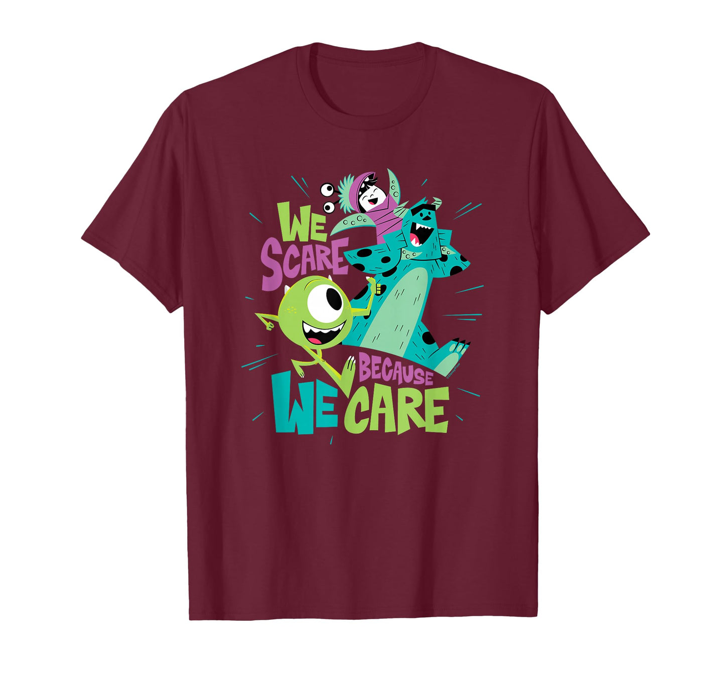 Monsters Inc - We Scare Because We Care T-Shirt