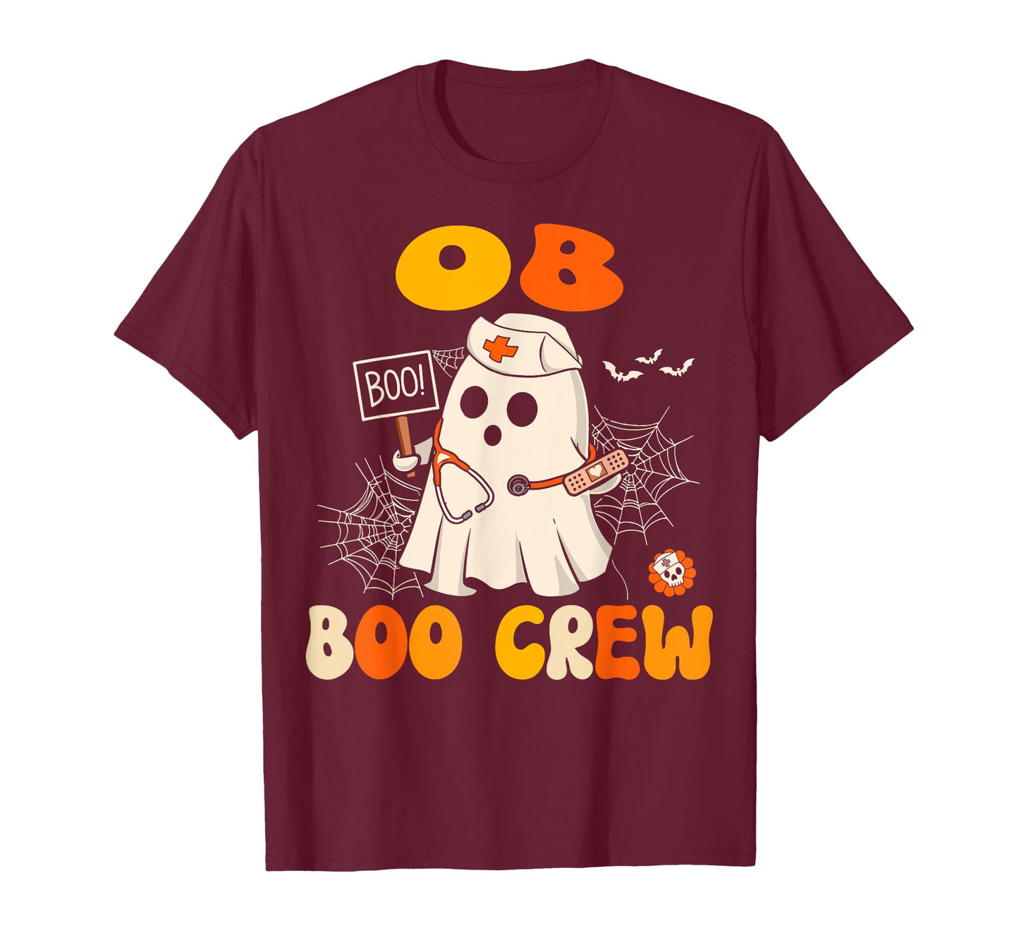 Groovy OB Nurse Funny Halloween Costume OB Gyn Nurse T-Shirt
