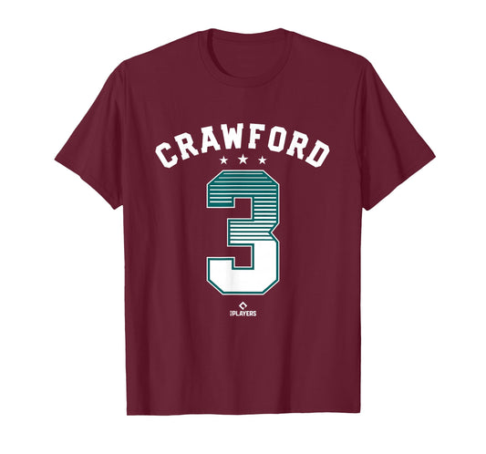 JP Crawford 3 Seattle MLBPA T-Shirt