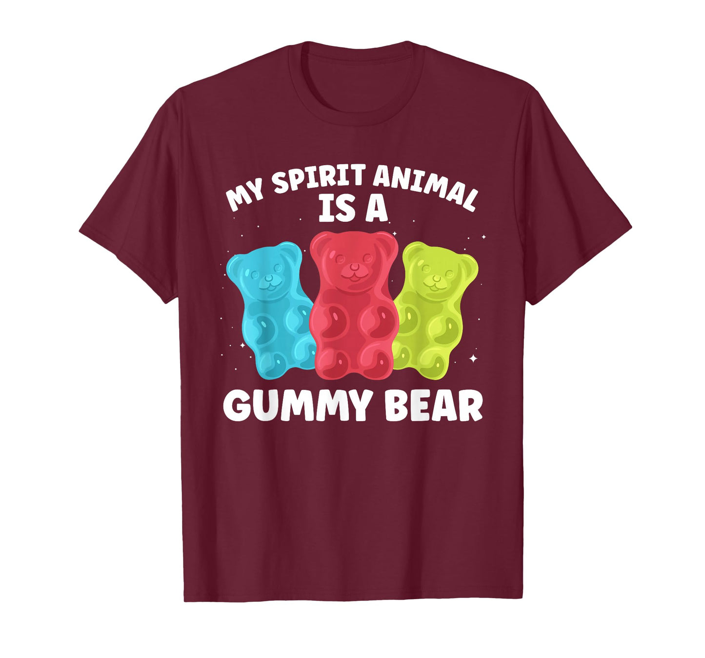 Funny Gummy Bear Art For Men Women Kids Candy Lover Gummies T-Shirt
