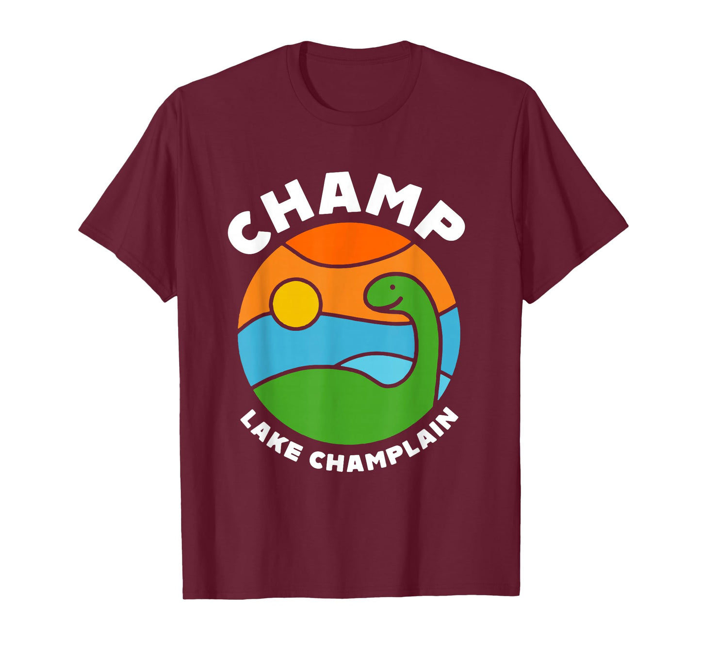 Champ The Monster Lake Champlain Burlington Vermont Souvenir T-Shirt
