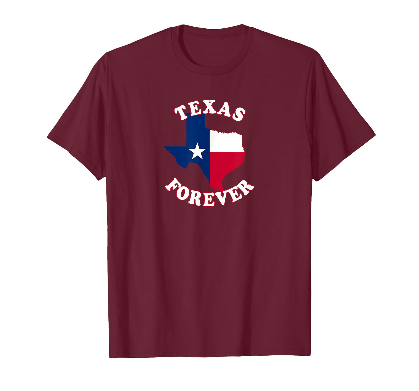 Texas Forever with State Outline and Flag T-Shirt