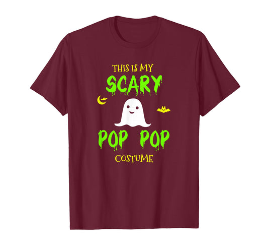 This Is My Scary Pop-Pop Costume Halloween Lazy Easy PopPop T-Shirt