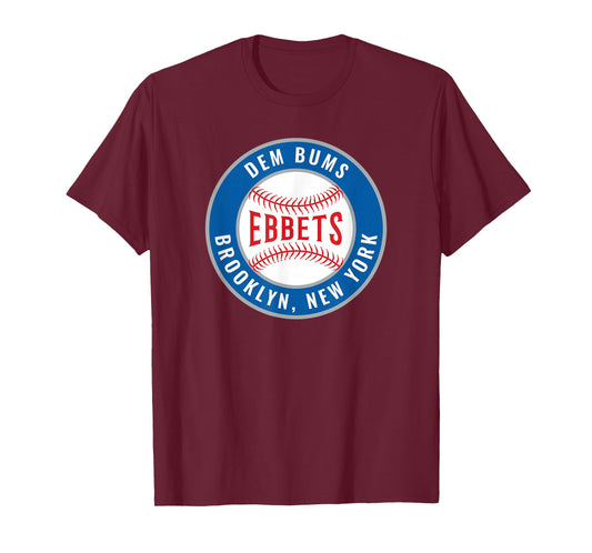 Retro Baseball Apparel Ebbets Field Brooklyn New York T-Shirt