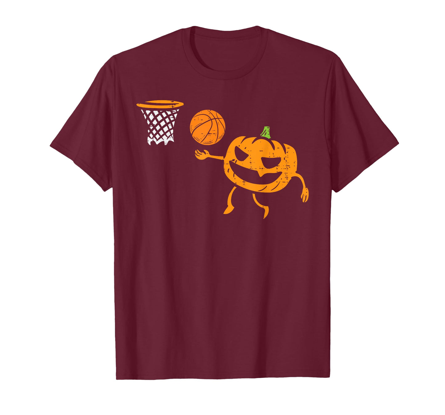 Pumpkin Basketball Halloween Costume Sport Men Boys Kids T-Shirt