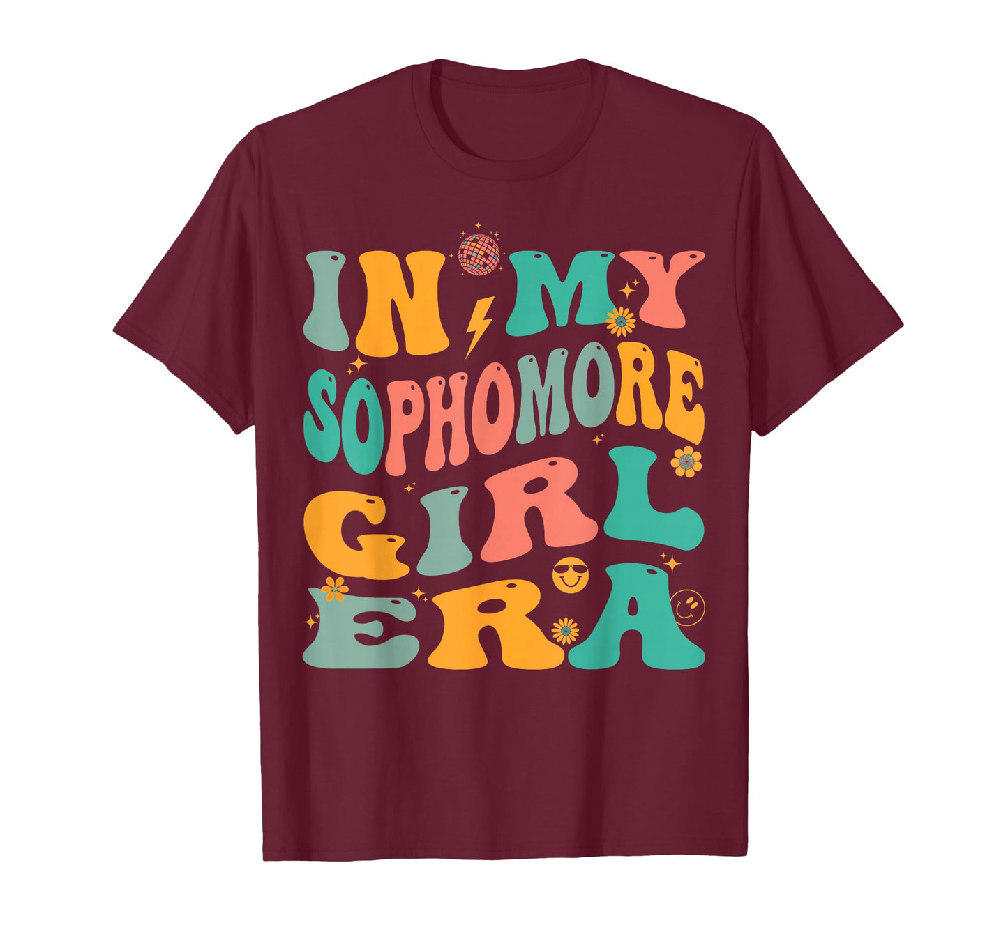 Retro Sophomore Girl Groovy T-Shirt