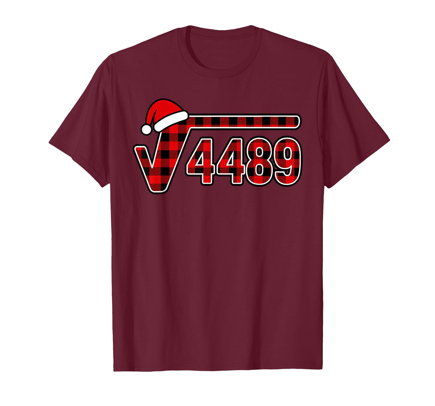 67 Meme Christmas Square Root 4489 Six Seven Math Teacher T-Shirt